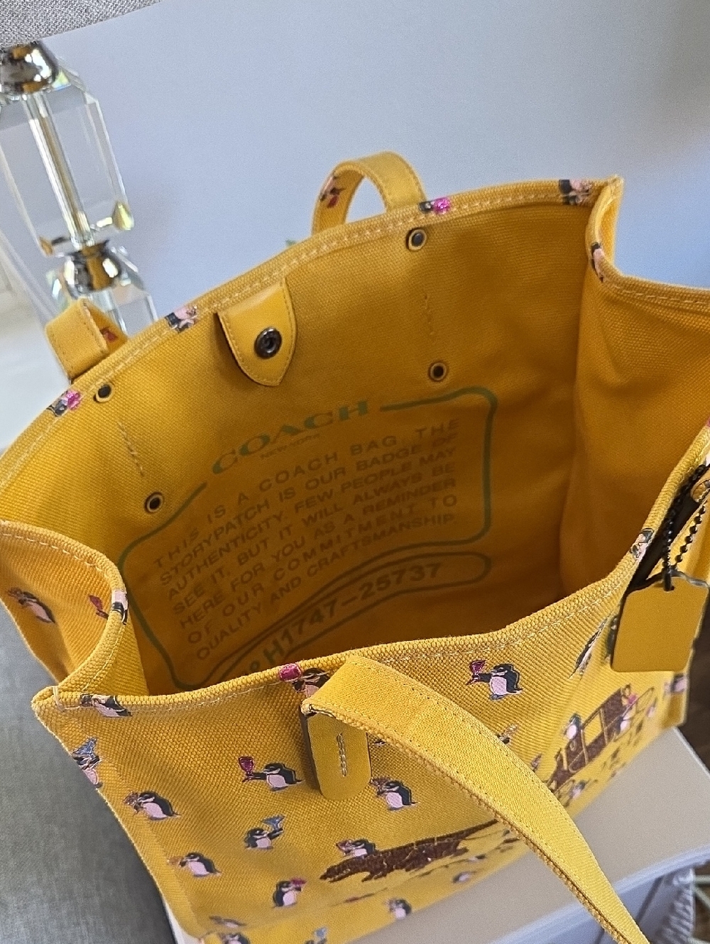 COACH Yellow Rexy & Carriage Tote 2017 - Picture 9 of 16